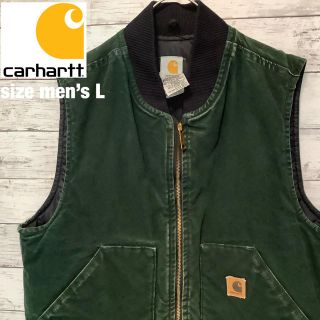 カーハート(carhartt)の[一点物][carhartt]90’sダックベスト　グリーン(ベスト)