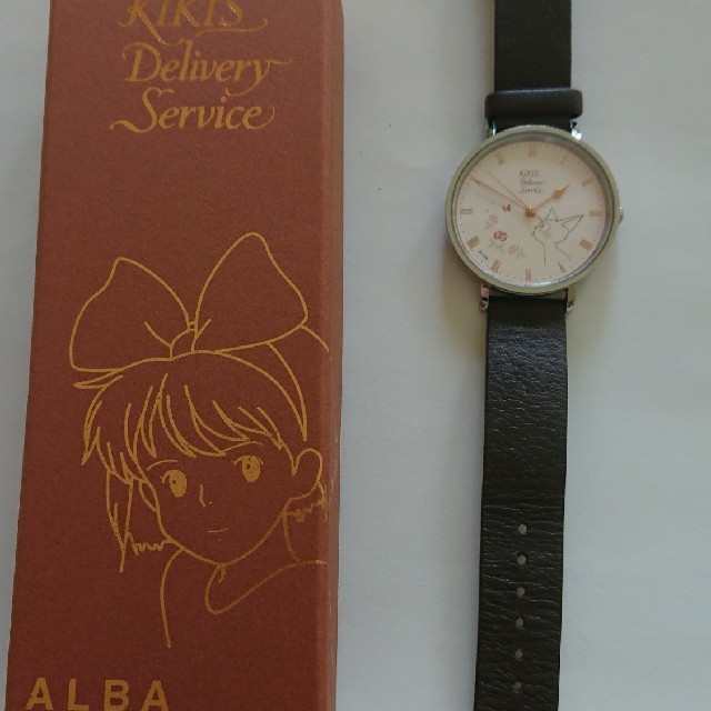 ALBA(アルバ)の魔女の宅急便 ジジ 腕時計 ピンク レディースのファッション小物(腕時計)の商品写真