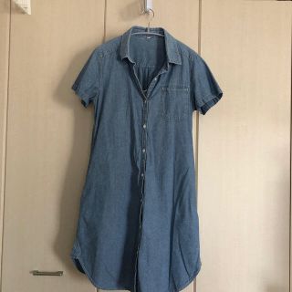 ムジルシリョウヒン(MUJI (無印良品))の無印良品 授乳服 デニム シャツワンピ(マタニティワンピース)