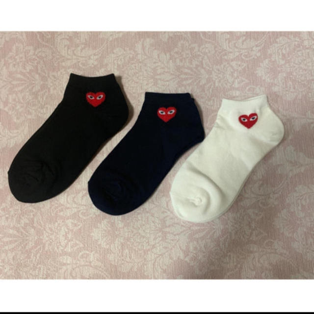 COMME des GARCONS(コムデギャルソン)の靴下 3足セット くるぶし丈 レディースのレッグウェア(ソックス)の商品写真