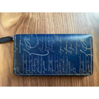 Berluti - ベルルッティ 長財布 ダブルスタンプ ブルーゴールド