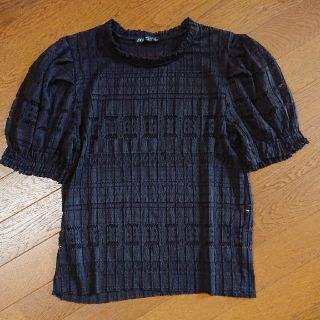 ザラ(ZARA)のZARA レーストップス(カットソー(半袖/袖なし))