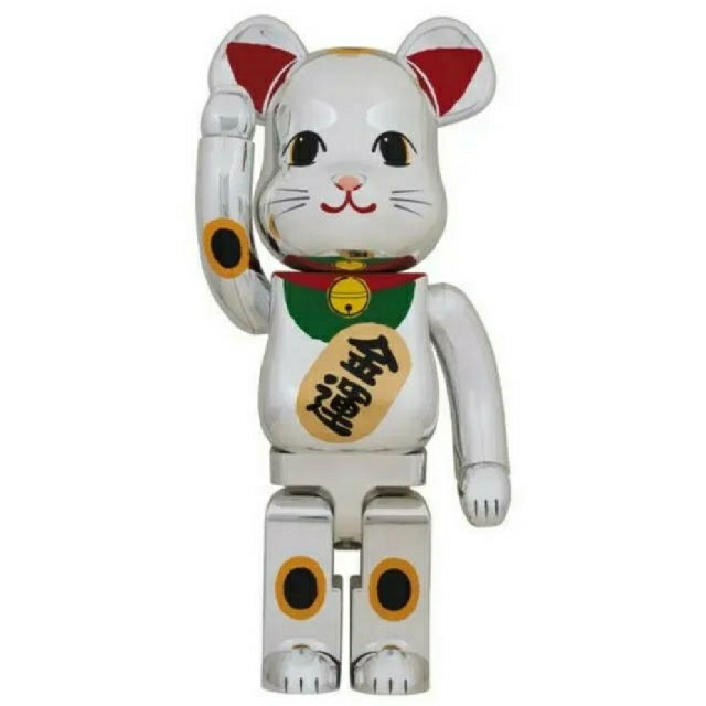 BE@RBRICK 招き猫 銀メッキ 弐 1000％ベアブリック