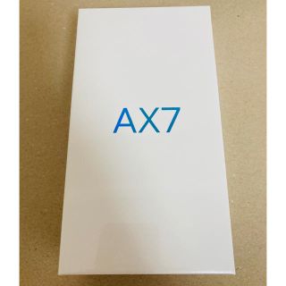 アンドロイド(ANDROID)の【新品未開封】OPPO AX7 ゴールド simフリー(スマートフォン本体)