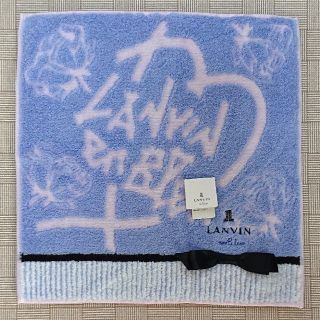 ランバンオンブルー(LANVIN en Bleu)の【LANVIN en Bleu】リボン付タオルハンカチ(ハンカチ)