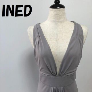 イネド(INED)の【人気】INED/イネド バックリボンドレス ワンピース サイズ7 レディース(ロングワンピース/マキシワンピース)