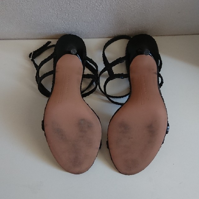 ZARA(ザラ)のZARA  ピンヒールサンダル  黒     レディースの靴/シューズ(サンダル)の商品写真