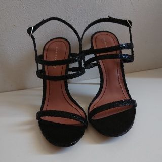 ザラ(ZARA)のZARA  ピンヒールサンダル  黒    (サンダル)