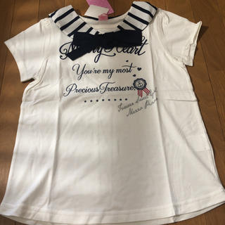 メゾピアノジュニア(mezzo piano junior)のメゾピアノ新品タグ付きセーラー衿半袖Tシャツ165cm(Tシャツ/カットソー)
