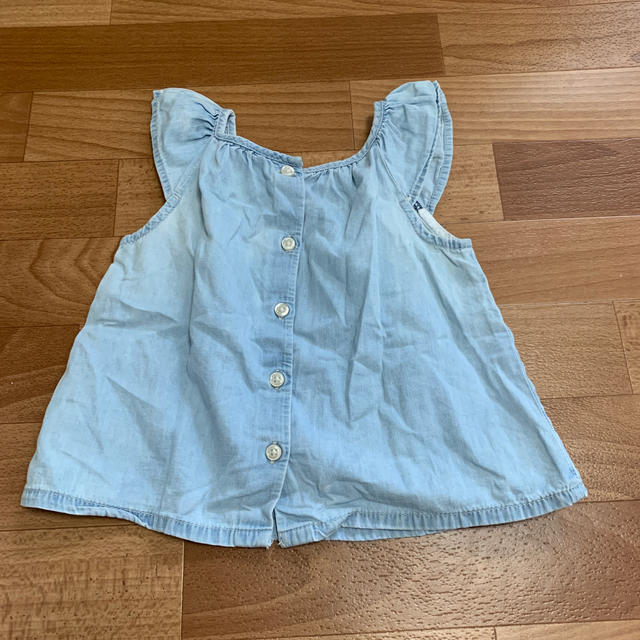 babyGAP(ベビーギャップ)のデニム風チュニック キッズ/ベビー/マタニティのベビー服(~85cm)(ワンピース)の商品写真