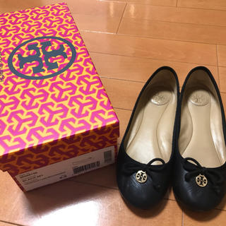 トリーバーチ(Tory Burch)のトリーバーチ フラットシューズ　黒　箱なし(バレエシューズ)