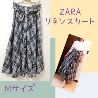 ザラ(ZARA)の☆ZARA☆ リネン マキシスカート Mサイズ(ロングスカート)