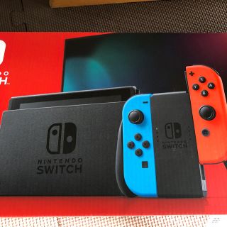 ニンテンドースイッチ(Nintendo Switch)のNintendo Switch ネオンブルー/(R) ネオンレッド　新品未開封(家庭用ゲーム機本体)