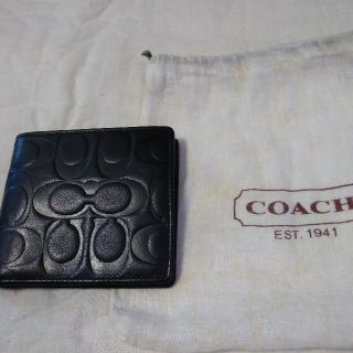 コーチ(COACH)のCOACH 革折り財布　メンズ(折り財布)