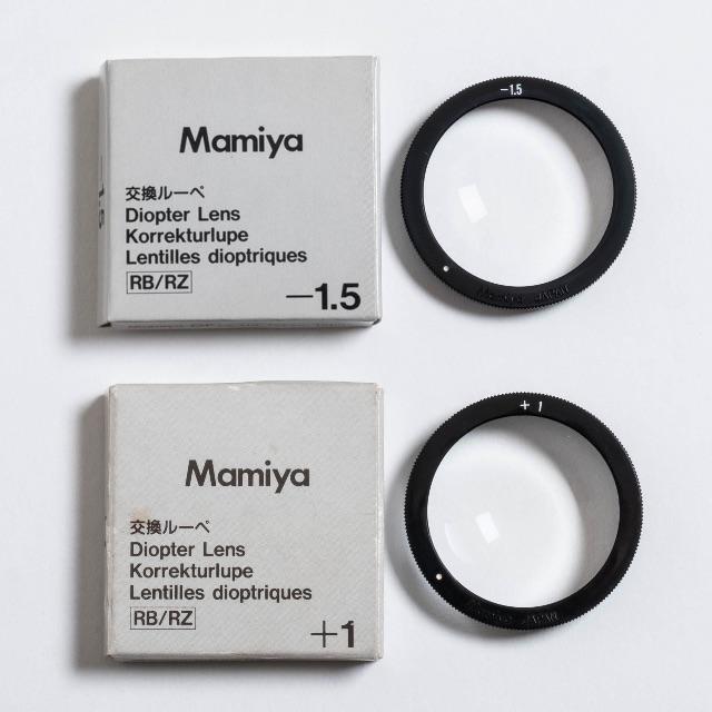 Mamiya マミヤ RZ/RB 交換ルーペ +1&-1.5 セット スマホ/家電/カメラのカメラ(その他)の商品写真