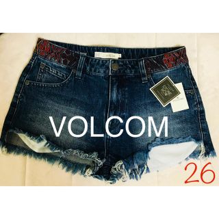 ボルコム(volcom)の◆新品◆ VOLCOM ハイライズ デニム ショートパンツ 26(ショートパンツ)