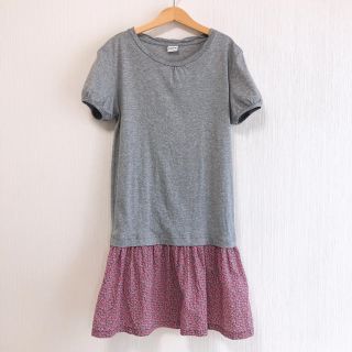 シップス(SHIPS)のSHIPS＊グレー×花柄ワンピース＊150サイズ(ワンピース)