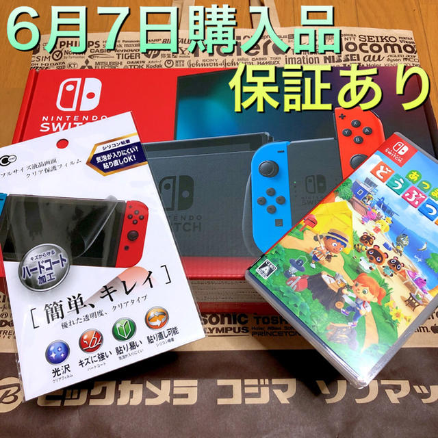 Nintendo Switch ネオン 本体 あつまれどうぶつの森 セット