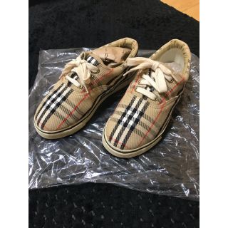 バーバリー(BURBERRY)のBurberry 子供用シューズ21cm ノヴァチェックガラ‼️(スニーカー)