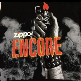 ジッポー(ZIPPO)の美品◆Zippo ジッポー◆ENCORE スパイダー柄 ケムリ Tシャツ S 黒(Tシャツ/カットソー(半袖/袖なし))