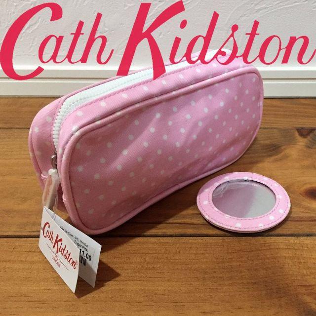 Cath Kidston(キャスキッドソン)の新品 キャスキッドソン メイクアップケース ミニドットシュガーピンク レディースのファッション小物(ポーチ)の商品写真