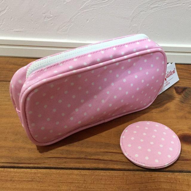 Cath Kidston(キャスキッドソン)の新品 キャスキッドソン メイクアップケース ミニドットシュガーピンク レディースのファッション小物(ポーチ)の商品写真