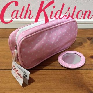 キャスキッドソン(Cath Kidston)の新品 キャスキッドソン メイクアップケース ミニドットシュガーピンク(ポーチ)