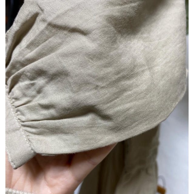 kannaちゃん専用♡裾スカラップ  2wayワンピース　ベージュ　袖に汚れあり