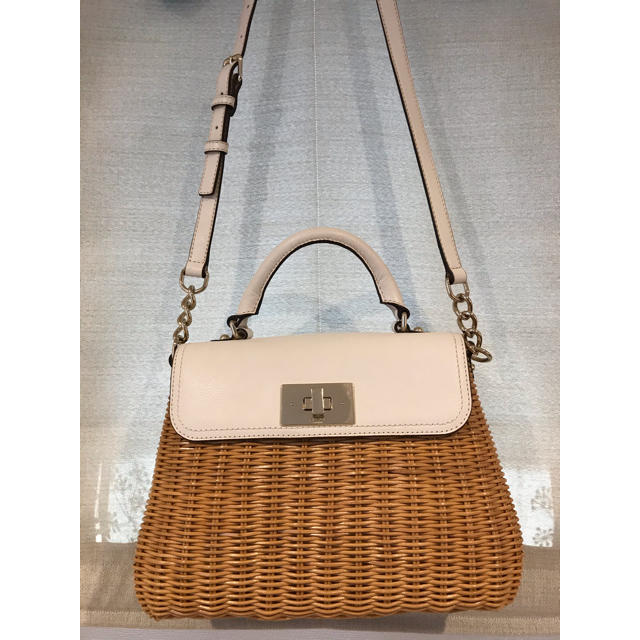 kate spade new york(ケイトスペードニューヨーク)のyawarakan様専用♠︎ kate spade  ケイトスペード かごバッグ レディースのバッグ(かごバッグ/ストローバッグ)の商品写真