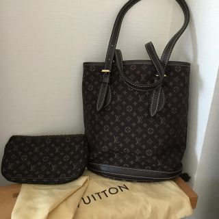 ルイヴィトン(LOUIS VUITTON)の◎ルイヴィトン◎ モノグラムミニ　ラン　バケット　エベヌ(ショルダーバッグ)