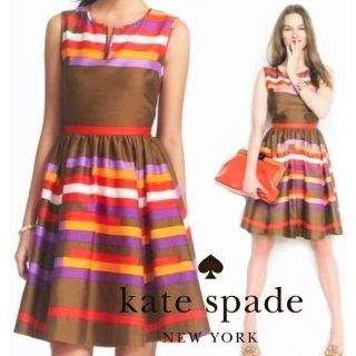 ケイトスペードニューヨーク(kate spade new york)の【美品】ケイトスペードニューヨーク　ワンピース　00(ひざ丈ワンピース)