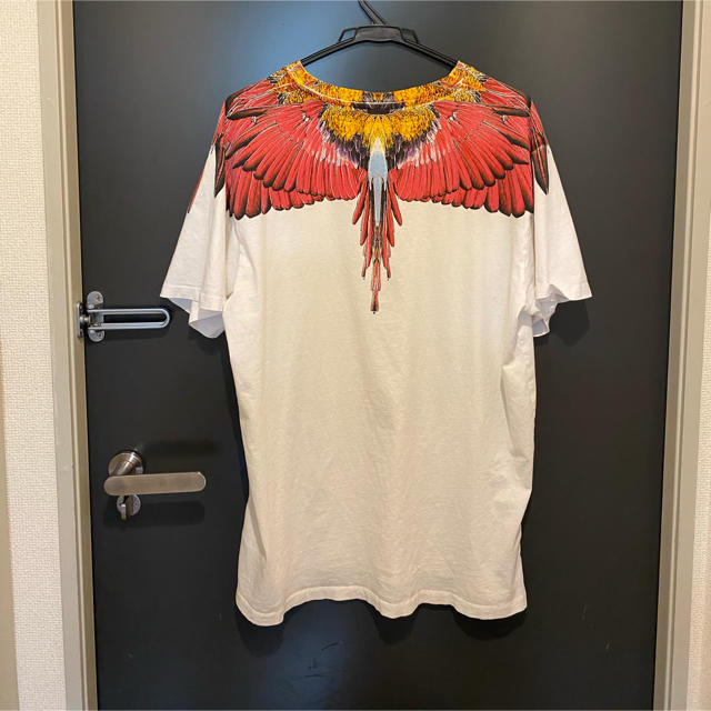 MARCELO BURLON - 確実正規品 マルセロバーロン フェザーTシャツ 赤白