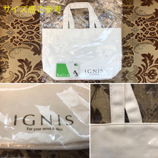 IGNIS(イグニス)の新品未開封 IGNISトートバッグ & LUNASOLヘアターバン 2点セット レディースのバッグ(トートバッグ)の商品写真