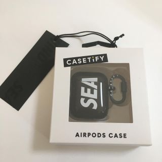 シー(SEA)のwind and sea air pods ブラック　CASETiFY (iPhoneケース)