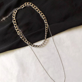 アメリヴィンテージ(Ameri VINTAGE)のDouble chain necklace No.385(ネックレス)