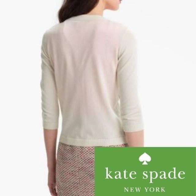 kate spade new york(ケイトスペードニューヨーク)の【新品・タグ付】ケイトスペードニューヨーク　ルーシーカーディガン　XS レディースのトップス(カーディガン)の商品写真