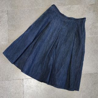 ポロラルフローレン(POLO RALPH LAUREN)の【LAUREN JEANSCOMPANY】ローレンジーンズ/デニムリネンスカート(ひざ丈スカート)