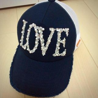 レディー(Rady)のrady love cap  ネイビー(キャップ)