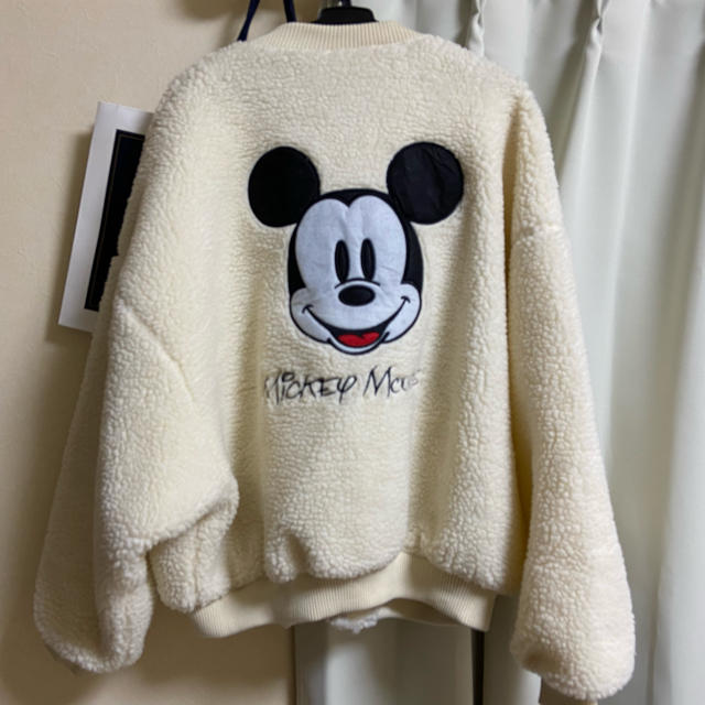 Disney(ディズニー)のミッキー ボアブルゾン レディースのジャケット/アウター(ブルゾン)の商品写真