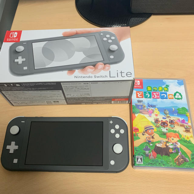 Nintendo Switch lite ライトスイッチ どうぶつの森 グレーエンタメ/ホビー