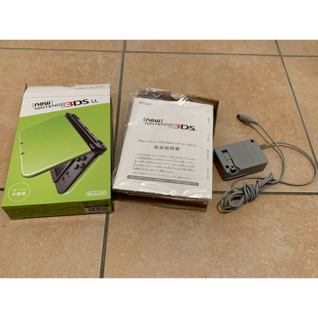 Newニンテンドー3DS LL ライム×ブラック 美品 - 携帯用ゲーム機本体