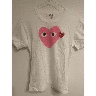 コムデギャルソン(COMME des GARCONS)の値下げ！コムデギャルソン　Tシャツ　ピンクハートロゴ(Tシャツ(半袖/袖なし))