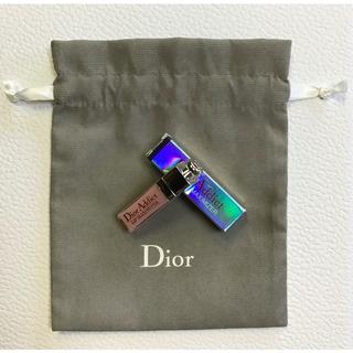 クリスチャンディオール(Christian Dior)の未使用・巾着つき　Dior アディクトリップ　マキシマイザー　ミニ(リップグロス)