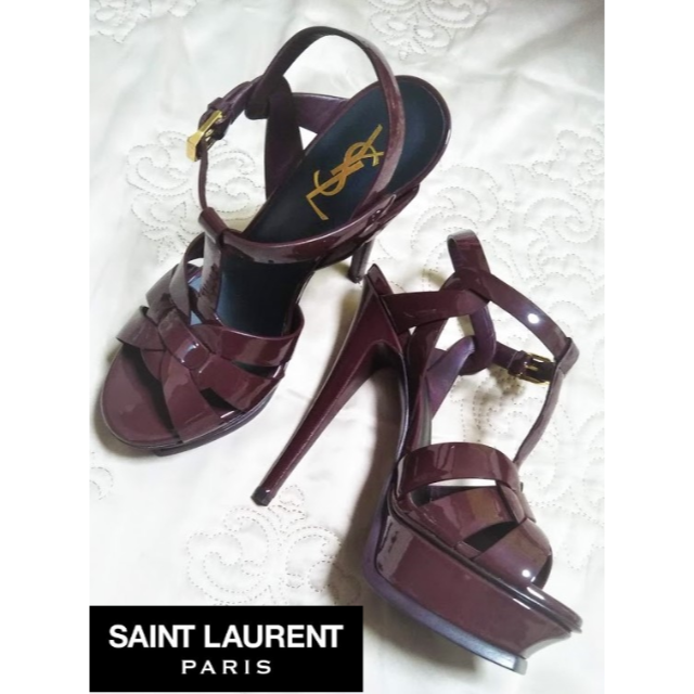 【本物新品保証】 Saint Laurent - 【新品・未使用】サンローラン　トリビュート１０５サンダル　35 サンダル