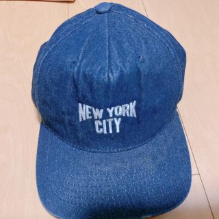 ジーユー(GU)のnew york city キャップ　デニム　gu(キャップ)