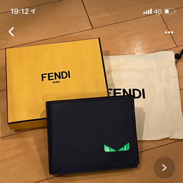 新品 FENDI メンズ 財布 二つ折財布 コインケース付折り財布