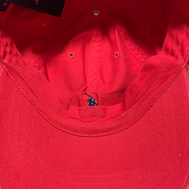 POLO RALPH LAUREN(ポロラルフローレン)の【POLO RALPH LAUREN】キャップ　赤 レディースの帽子(キャップ)の商品写真