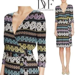 ダイアンフォンファステンバーグ(DIANE von FURSTENBERG)の【新品・タグ付】DVF　New Julian　ラップドレス 　0(ひざ丈ワンピース)