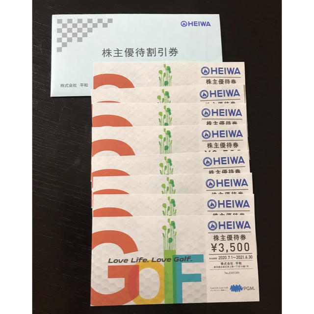 平和(ヘイワ)のHEIWA 株主優待券 チケットの優待券/割引券(その他)の商品写真