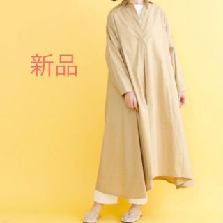 メルロー(merlot)の【タグ付新品】スキッパーシャツワンピース(ロングワンピース/マキシワンピース)